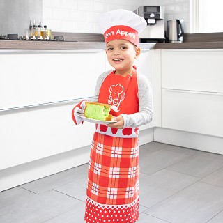 Apron set - red